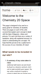 Mobile Screenshot of chem20.wikispaces.com