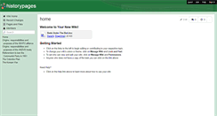 Desktop Screenshot of historypages.wikispaces.com