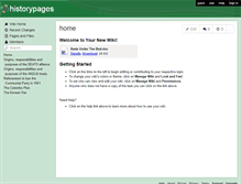 Tablet Screenshot of historypages.wikispaces.com