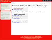 Tablet Screenshot of grade8trip.wikispaces.com