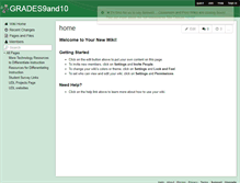 Tablet Screenshot of grades9and10.wikispaces.com