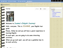 Tablet Screenshot of joanne2011.wikispaces.com