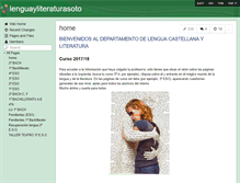 Tablet Screenshot of lenguayliteraturasoto.wikispaces.com