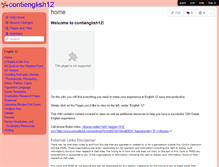 Tablet Screenshot of contienglish12.wikispaces.com