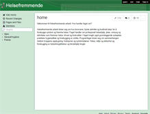 Tablet Screenshot of helsefremmende.wikispaces.com