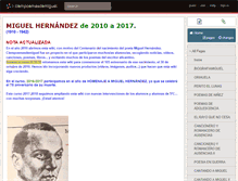 Tablet Screenshot of ciempoemasdemiguel.wikispaces.com