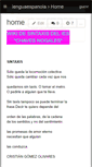 Mobile Screenshot of lenguaespanola.wikispaces.com