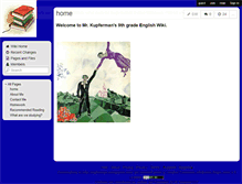 Tablet Screenshot of kupferman.wikispaces.com