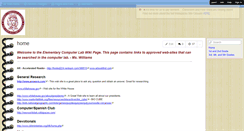Desktop Screenshot of elemcomputerlab.wikispaces.com