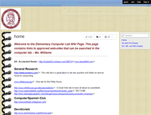Tablet Screenshot of elemcomputerlab.wikispaces.com