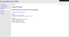 Desktop Screenshot of kingscliff-it-cert3-2008.wikispaces.com