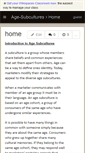 Mobile Screenshot of age-subcultures.wikispaces.com