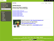 Tablet Screenshot of linguelda.wikispaces.com