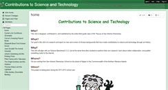 Desktop Screenshot of contributionstoscience.wikispaces.com