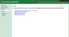 Desktop Screenshot of educationlabsatuwg.wikispaces.com