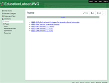 Tablet Screenshot of educationlabsatuwg.wikispaces.com