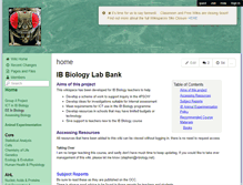 Tablet Screenshot of ib-biology-labbank.wikispaces.com