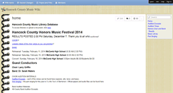 Desktop Screenshot of hancockcountymusic.wikispaces.com