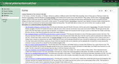 Desktop Screenshot of literaryelementsincatcher.wikispaces.com