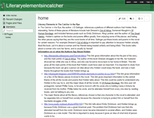 Tablet Screenshot of literaryelementsincatcher.wikispaces.com