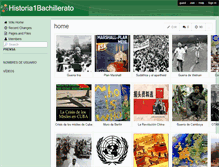 Tablet Screenshot of historia1bachillerato.wikispaces.com