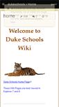 Mobile Screenshot of dukeschools.wikispaces.com