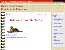 Tablet Screenshot of dukeschools.wikispaces.com