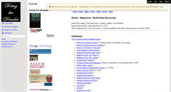 Desktop Screenshot of doingthedecades.wikispaces.com