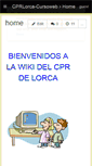 Mobile Screenshot of cprlorca-cursoweb.wikispaces.com