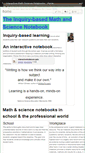 Mobile Screenshot of interactive-math-science-notebooks.wikispaces.com