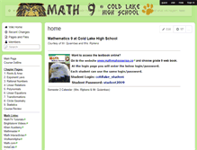 Tablet Screenshot of clhsmath9.wikispaces.com