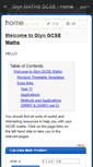 Mobile Screenshot of glynmathsgcse.wikispaces.com