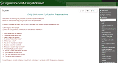 Desktop Screenshot of english3period1-emilydickinson.wikispaces.com
