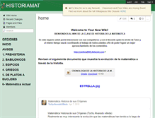Tablet Screenshot of historiamat.wikispaces.com