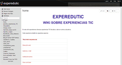 Desktop Screenshot of experedutic.wikispaces.com
