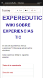 Mobile Screenshot of experedutic.wikispaces.com