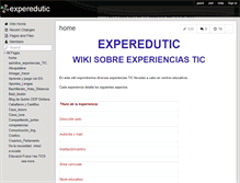Tablet Screenshot of experedutic.wikispaces.com