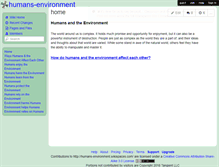 Tablet Screenshot of humans-environment.wikispaces.com