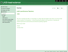 Tablet Screenshot of lasi-lead-science.wikispaces.com