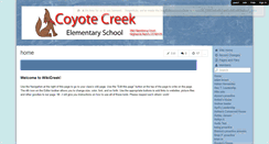 Desktop Screenshot of coyotecreek.wikispaces.com