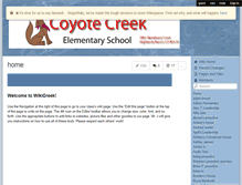 Tablet Screenshot of coyotecreek.wikispaces.com