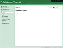 Tablet Screenshot of gabrielsonstrumpet.wikispaces.com