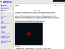 Tablet Screenshot of bethelkids.wikispaces.com