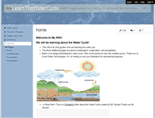Tablet Screenshot of learnthewatercycle.wikispaces.com