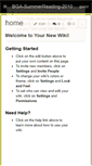 Mobile Screenshot of bga-summerreading.wikispaces.com