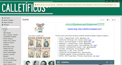 Desktop Screenshot of calletificos.wikispaces.com