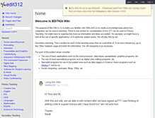 Tablet Screenshot of edit312.wikispaces.com