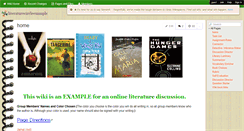 Desktop Screenshot of literaturecircleexample.wikispaces.com