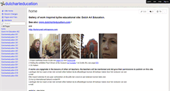 Desktop Screenshot of dutcharteducation.wikispaces.com