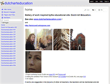 Tablet Screenshot of dutcharteducation.wikispaces.com